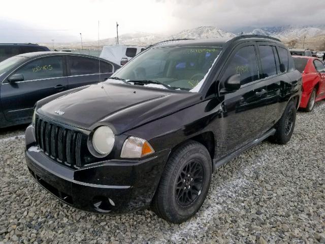 1J8FF47W67D122514 - 2007 JEEP COMPASS BLACK photo 2