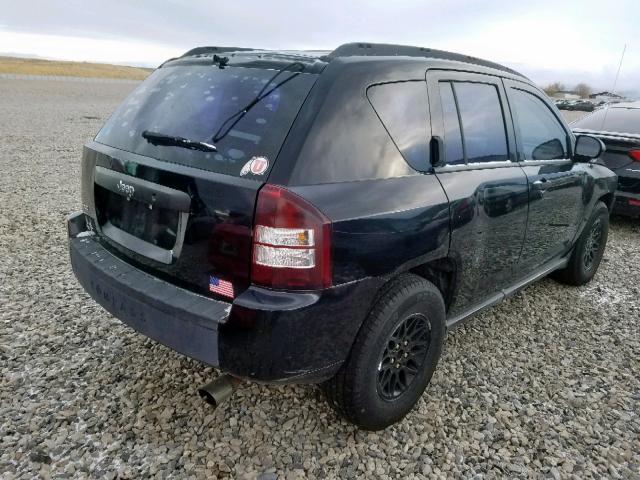 1J8FF47W67D122514 - 2007 JEEP COMPASS BLACK photo 4