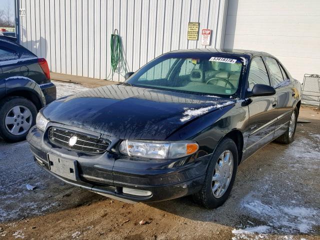 2G4WB52K0X1599279 - 1999 BUICK REGAL LS BLACK photo 2