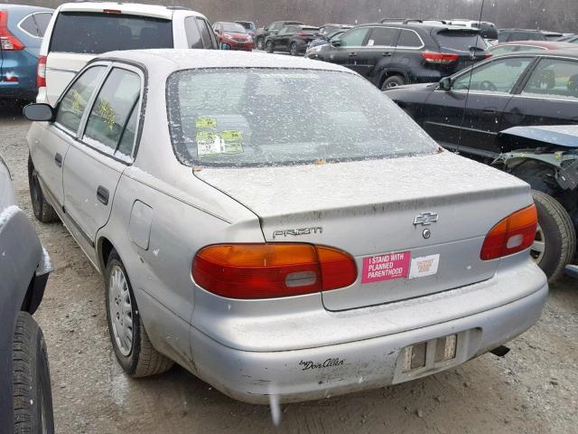 1Y1SK5284XZ433695 - 1999 CHEVROLET GEO PRIZM SILVER photo 3