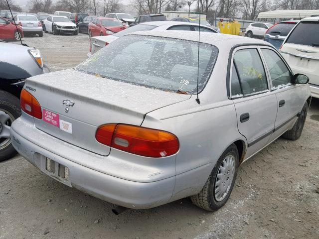 1Y1SK5284XZ433695 - 1999 CHEVROLET GEO PRIZM SILVER photo 4