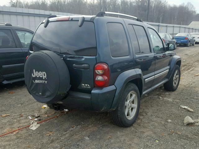 1J4GL58K05W564447 - 2005 JEEP LIBERTY LI GREEN photo 4