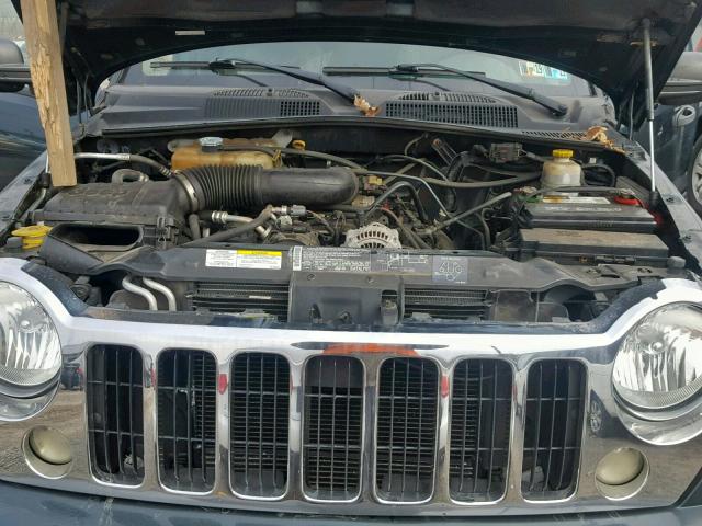 1J4GL58K05W564447 - 2005 JEEP LIBERTY LI GREEN photo 7