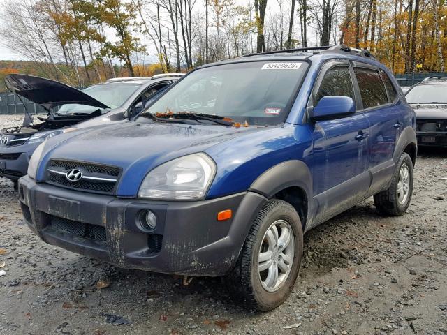 KM8JN12D47U578094 - 2007 HYUNDAI TUCSON SE BLUE photo 2