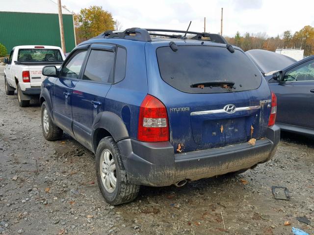 KM8JN12D47U578094 - 2007 HYUNDAI TUCSON SE BLUE photo 3