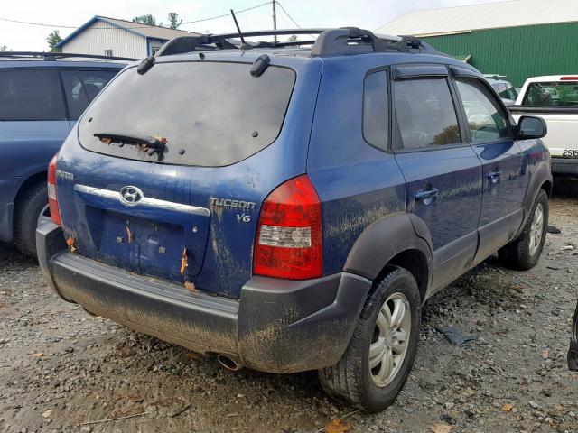 KM8JN12D47U578094 - 2007 HYUNDAI TUCSON SE BLUE photo 4