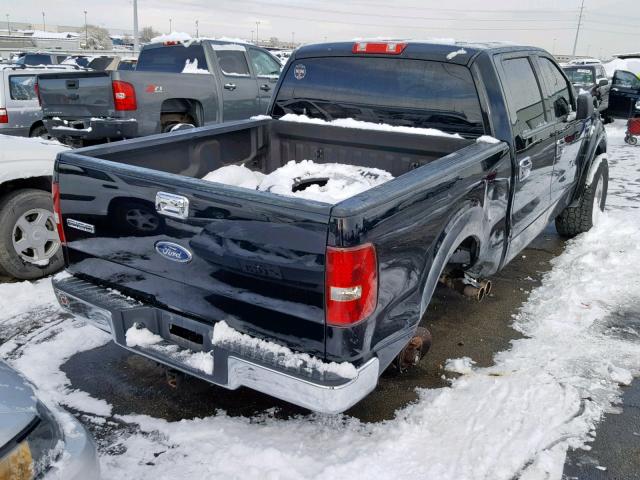 1FTPW14534KB80626 - 2004 FORD F150 SUPER BLACK photo 4