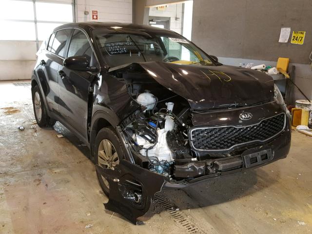 KNDPMCAC3H7287124 - 2017 KIA SPORTAGE L BLACK photo 1