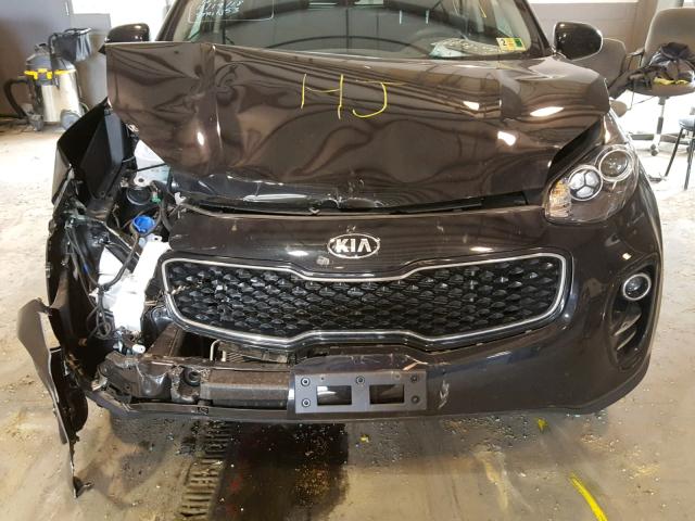 KNDPMCAC3H7287124 - 2017 KIA SPORTAGE L BLACK photo 7