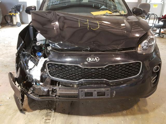 KNDPMCAC3H7287124 - 2017 KIA SPORTAGE L BLACK photo 9