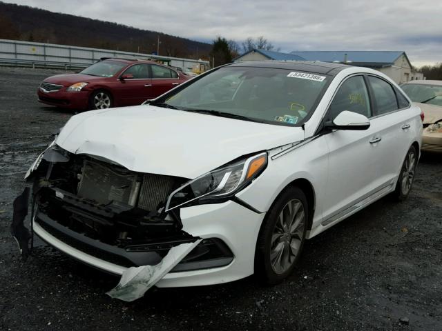 5NPE34ABXFH257621 - 2015 HYUNDAI SONATA SPO WHITE photo 2