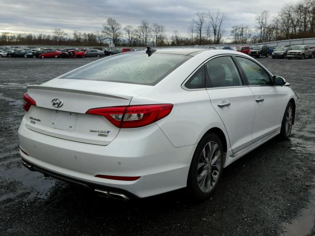 5NPE34ABXFH257621 - 2015 HYUNDAI SONATA SPO WHITE photo 4