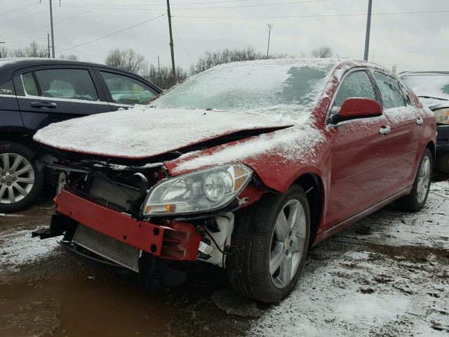 1G1ZC5E03CF224250 - 2012 CHEVROLET MALIBU 1LT RED photo 2