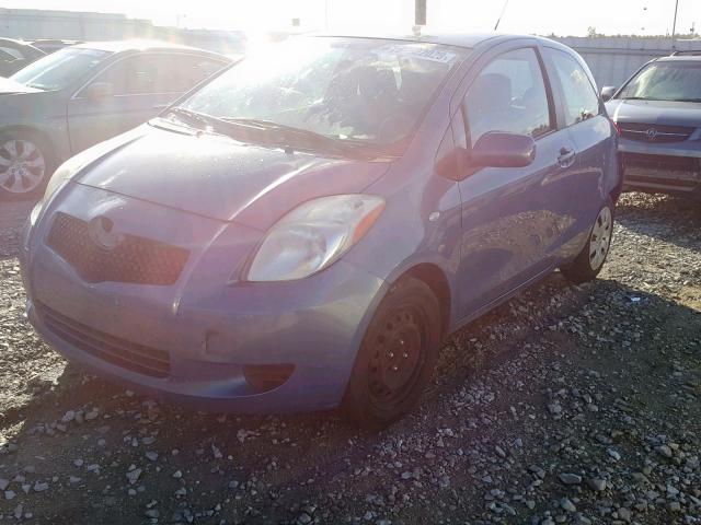 JTDJT923075108879 - 2007 TOYOTA YARIS BLUE photo 2