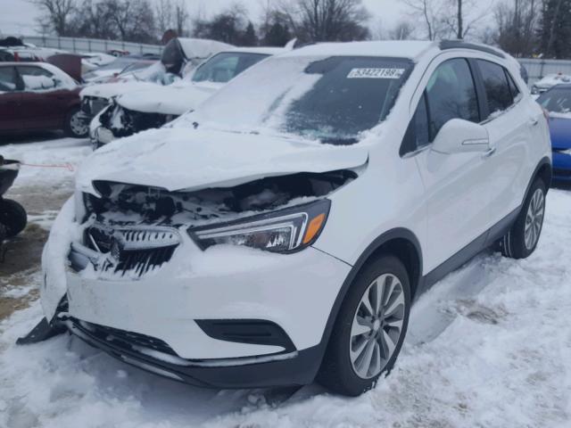 KL4CJESB3KB715491 - 2019 BUICK ENCORE PRE WHITE photo 2