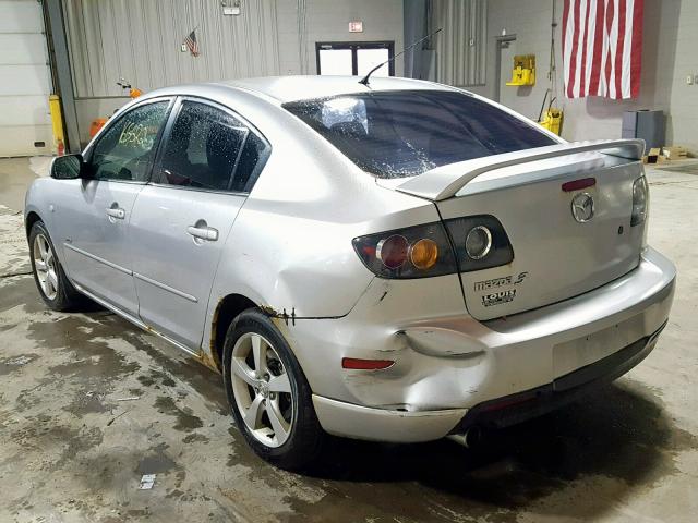 JM1BK123461534928 - 2006 MAZDA 3 S SILVER photo 3