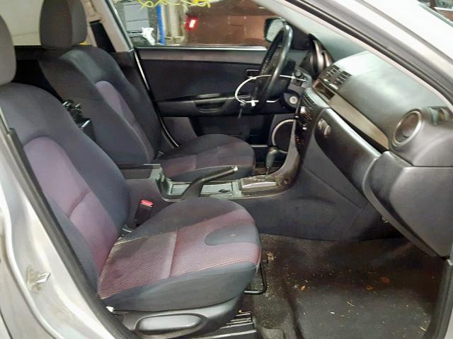 JM1BK123461534928 - 2006 MAZDA 3 S SILVER photo 5