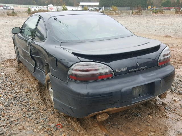 1G2WP12K12F142145 - 2002 PONTIAC GRAND PRIX BLACK photo 3