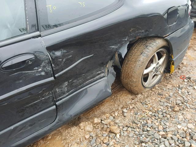 1G2WP12K12F142145 - 2002 PONTIAC GRAND PRIX BLACK photo 9