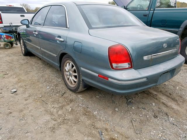 KMHFU45E23A256743 - 2003 HYUNDAI XG 350 SILVER photo 3