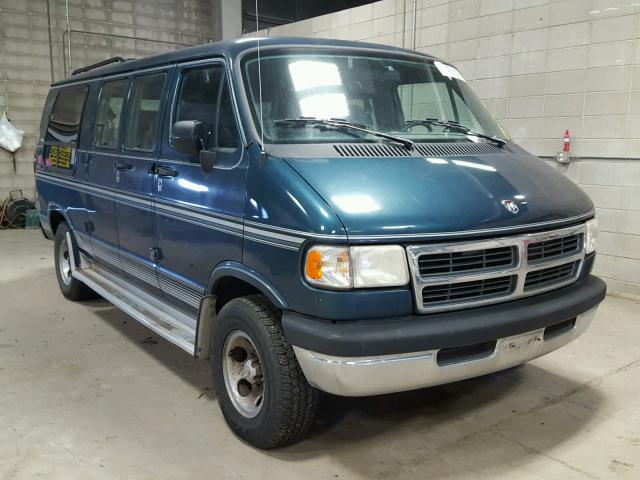 2B6HB21Y0VK539614 - 1997 DODGE RAM VAN B2 TEAL photo 1