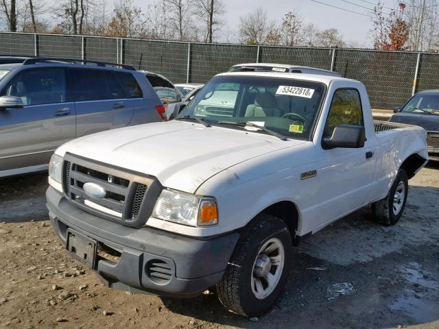 1FTYR10D78PA20203 - 2008 FORD RANGER WHITE photo 2