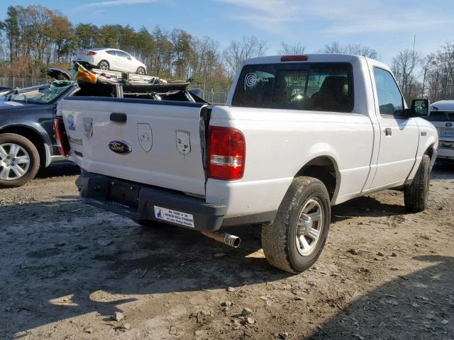 1FTYR10D78PA20203 - 2008 FORD RANGER WHITE photo 4