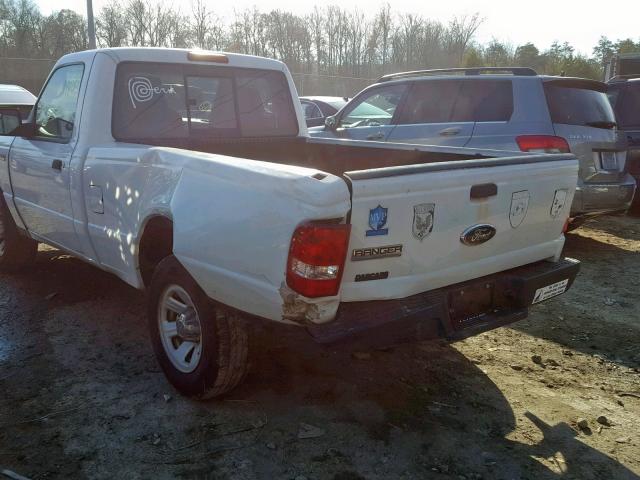 1FTYR10D78PA20203 - 2008 FORD RANGER WHITE photo 9