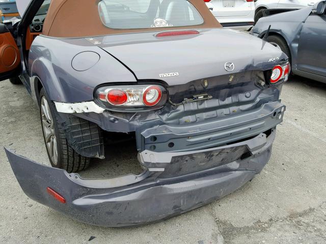 JM1NC25F960122466 - 2006 MAZDA MX-5 MIATA GRAY photo 9