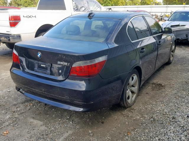 WBANE53587CW59199 - 2007 BMW 525 I BLACK photo 4