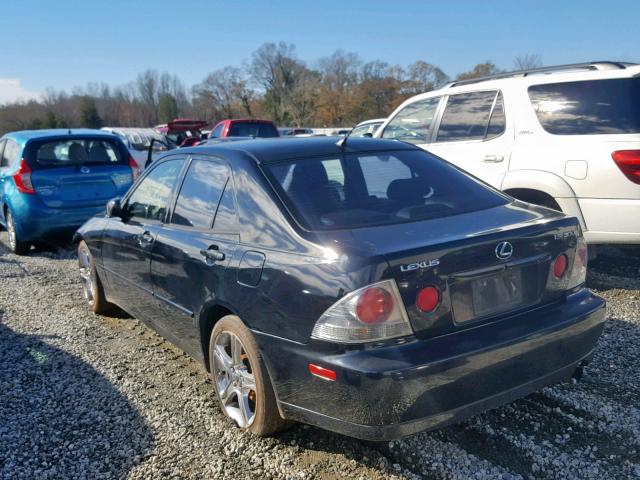 JTHBD182610009018 - 2001 LEXUS IS 300 BLACK photo 3