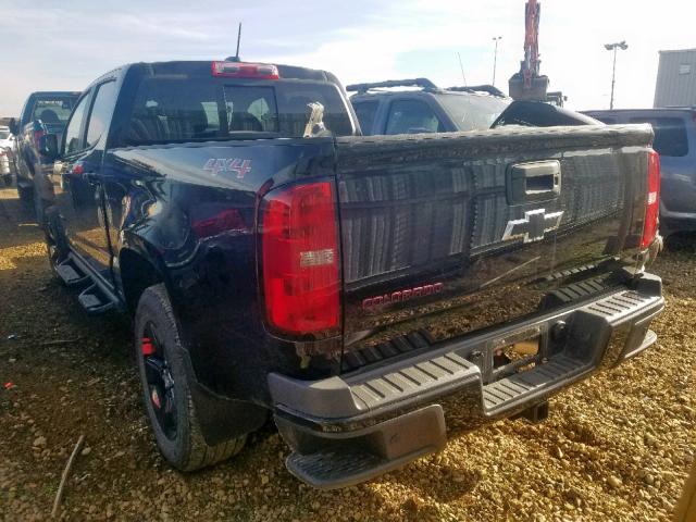 1GCPTCE10K1145223 - 2019 CHEVROLET COLORADO L BLACK photo 3