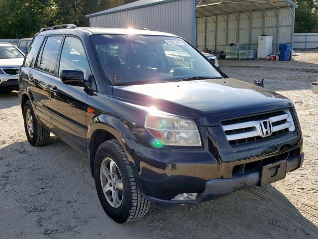 5FNYF28338B026603 - 2008 HONDA PILOT SE BLACK photo 1