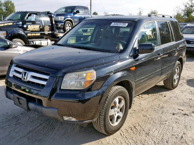 5FNYF28338B026603 - 2008 HONDA PILOT SE BLACK photo 2