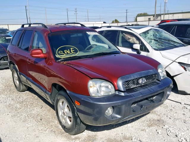 KM8SC13E54U644908 - 2004 HYUNDAI SANTA FE G MAROON photo 1