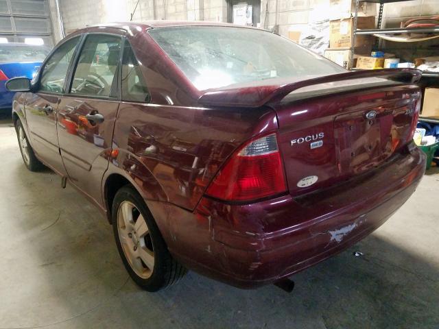 1FAFP34N96W126589 - 2006 FORD FOCUS ZX4 RED photo 3