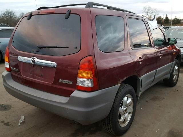 4F2YZ02B44KM10804 - 2004 MAZDA TRIBUTE DX 红色 照片 4