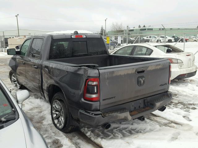 1C6SRFLT5KN584688 - 2019 RAM 1500 REBEL GRAY photo 3