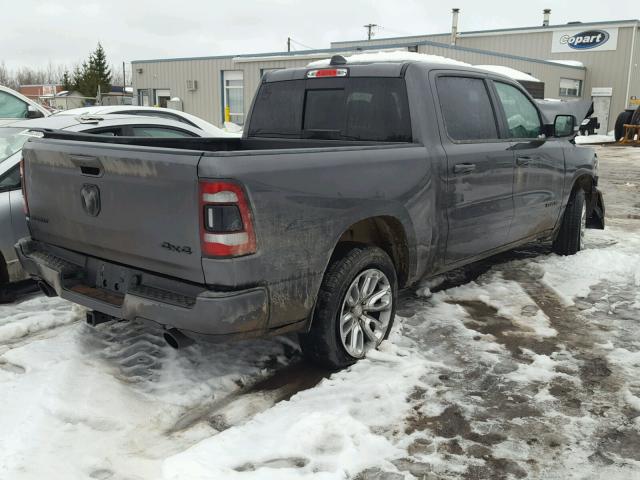 1C6SRFLT5KN584688 - 2019 RAM 1500 REBEL GRAY photo 4