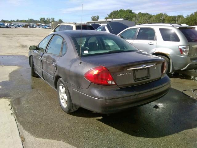 1FAFP55U02A263848 - 2002 FORD TAURUS SES GRAY photo 3