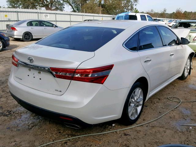 4T1BK1EBXFU179972 - 2015 TOYOTA AVALON XLE WHITE photo 4