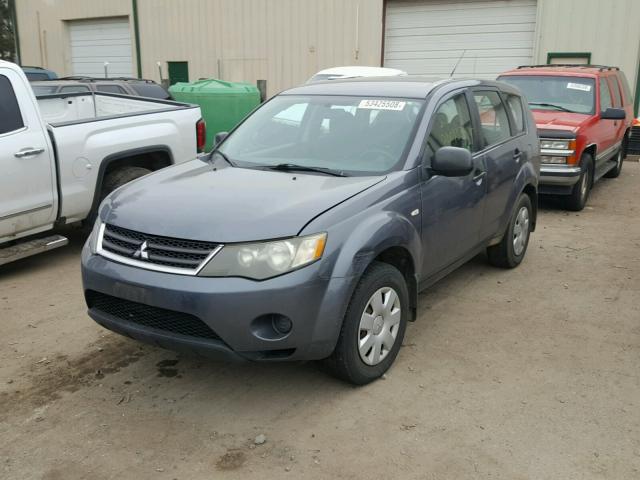 JA4MS31X27Z012921 - 2007 MITSUBISHI OUTLANDER GRAY photo 2