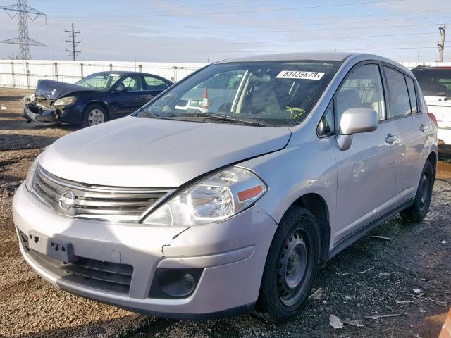 3N1BC1CPXBL396882 - 2011 NISSAN VERSA S SILVER photo 2