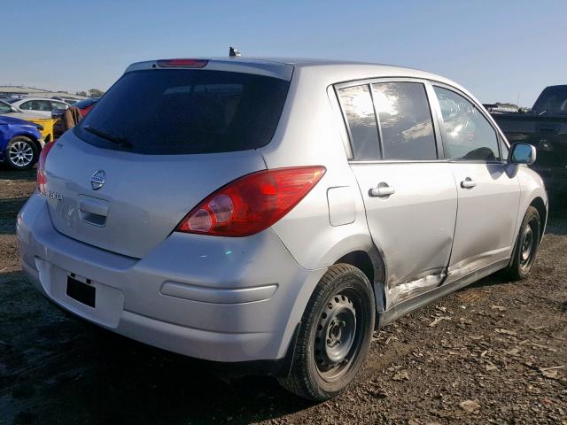 3N1BC1CPXBL396882 - 2011 NISSAN VERSA S SILVER photo 4