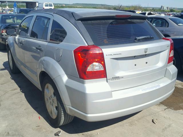 1B3HB48B57D551992 - 2007 DODGE CALIBER SX SILVER photo 3