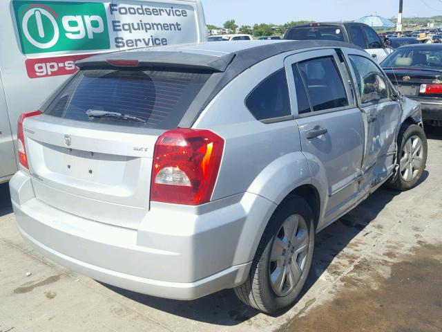 1B3HB48B57D551992 - 2007 DODGE CALIBER SX SILVER photo 4