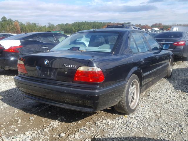 WBAGG83471DN84508 - 2001 BMW 740 I AUTO BLACK photo 4