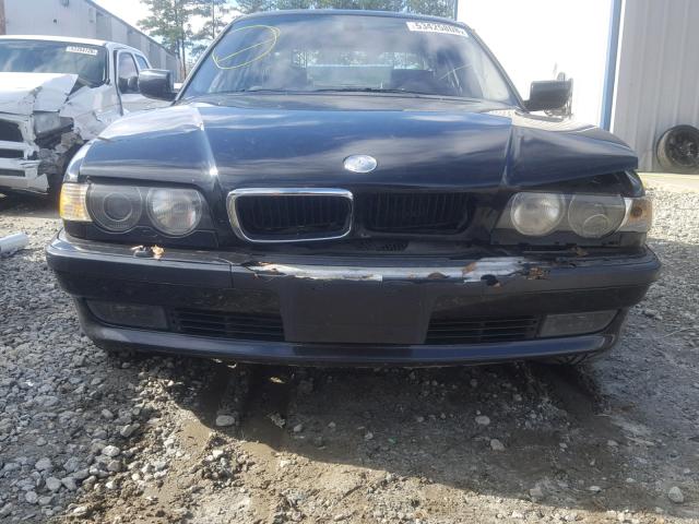 WBAGG83471DN84508 - 2001 BMW 740 I AUTO BLACK photo 9