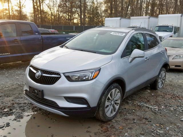 KL4CJESB1JB514493 - 2018 BUICK ENCORE PRE SILVER photo 2