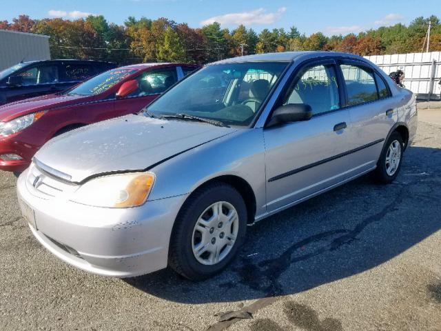 2HGES15132H607470 - 2002 HONDA CIVIC DX GRAY photo 2